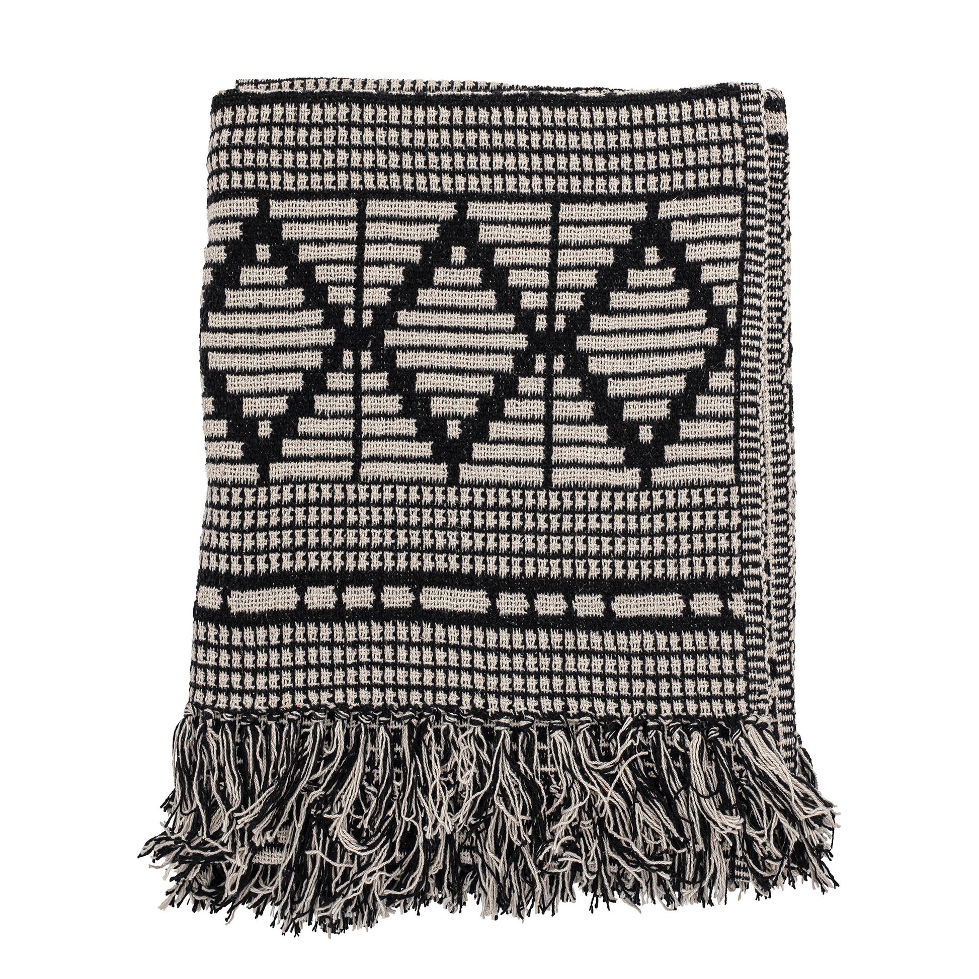 Black Geo Throw - Design Vintage
