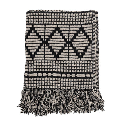Black Geo Throw - Design Vintage