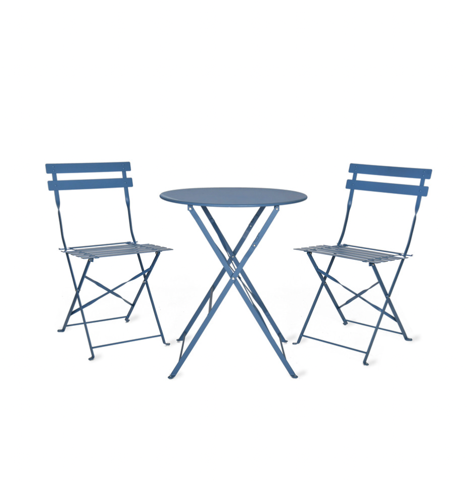 Blue Cafe Bistro Set - Design Vintage
