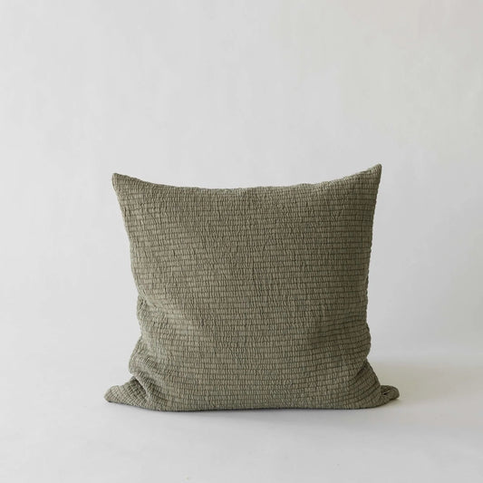 Olive Brick Cushion - Design Vintage