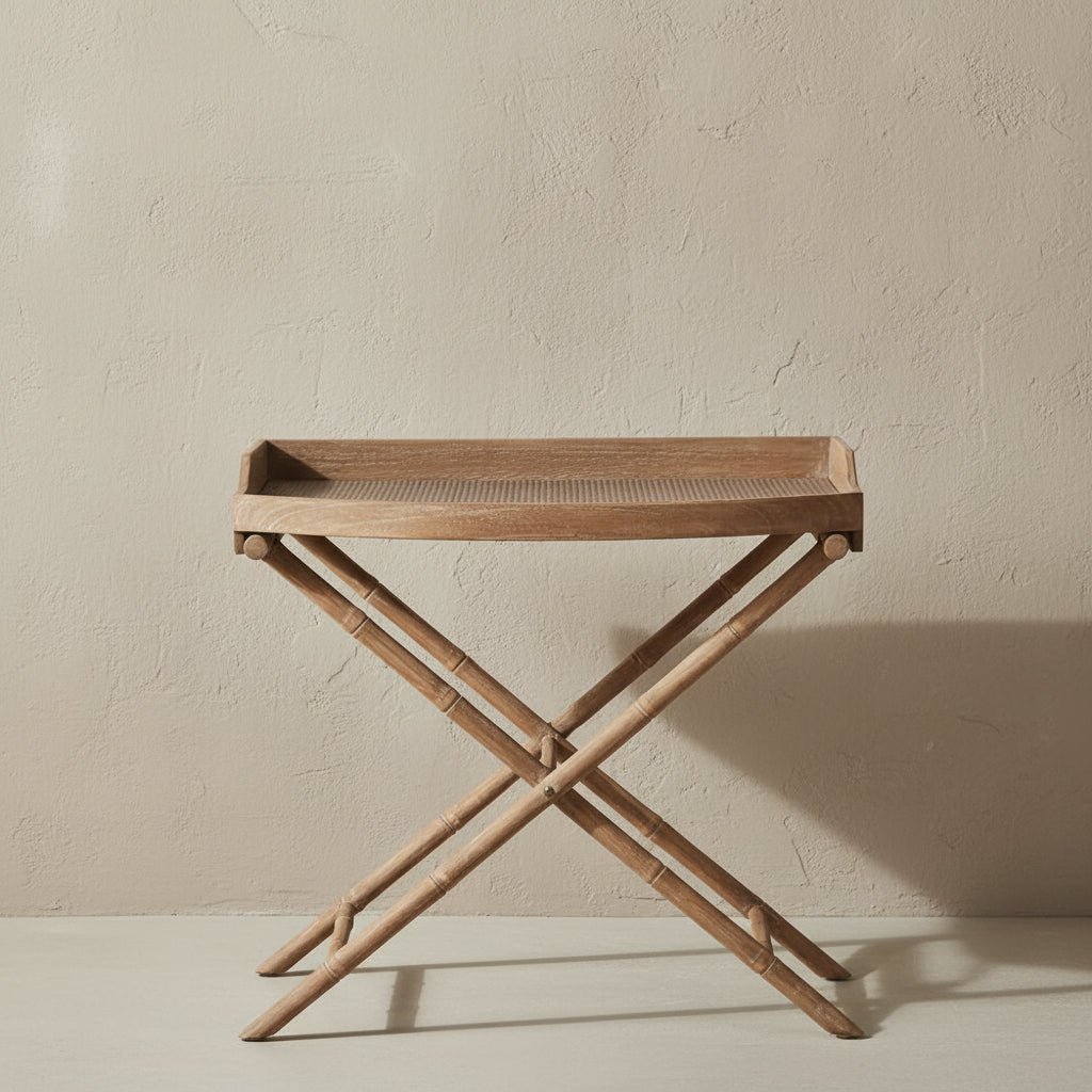 Elegant Butler Tray on Stand