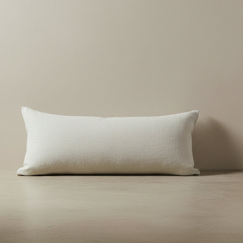 Vintage Plain Linen Bench Cushion