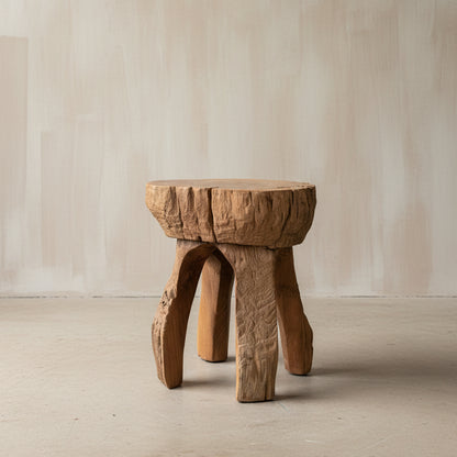 Vintage Tree Trunk Stool