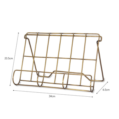 Antique Brass Cookbook Stand