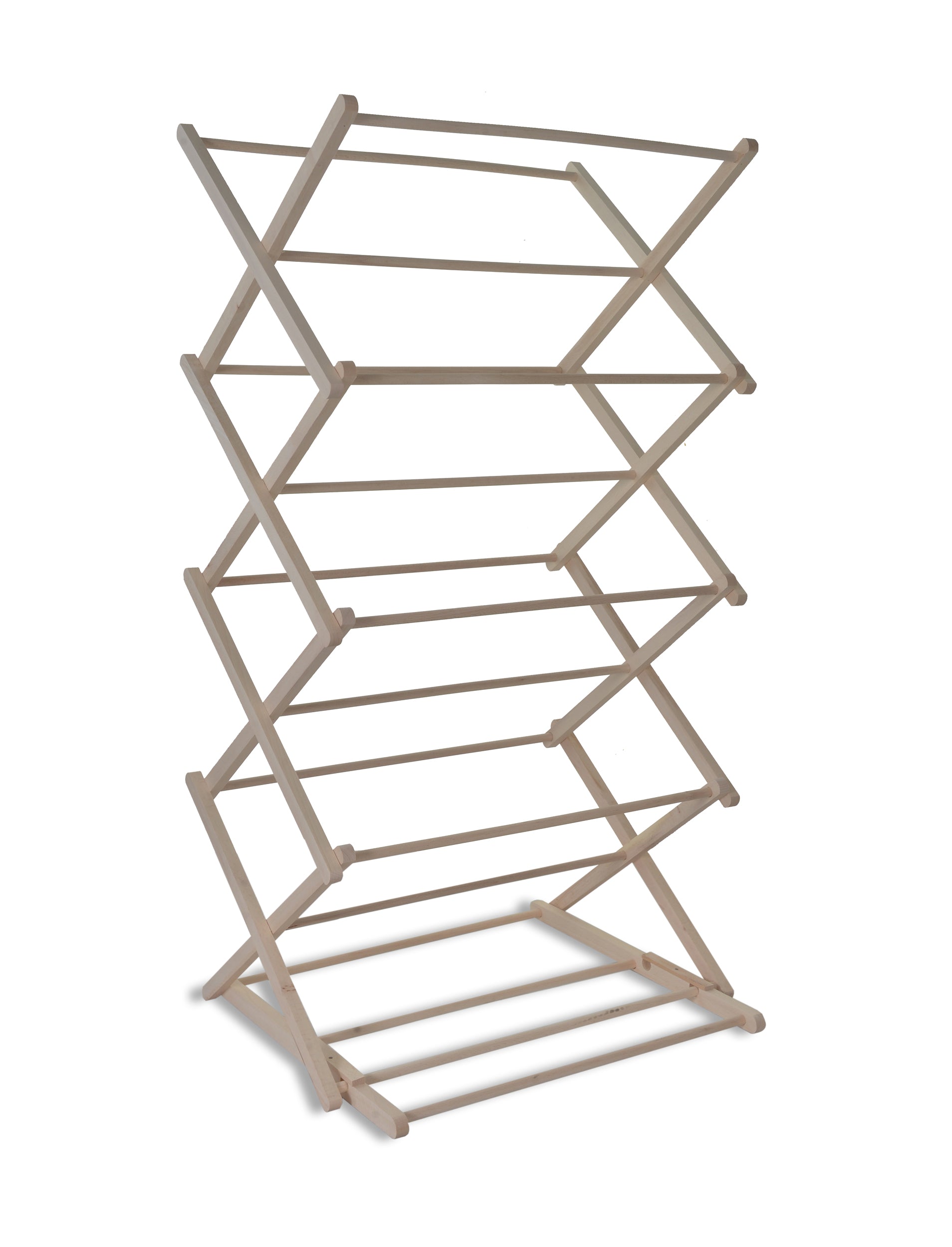 Folding Beech Airer - Design Vintage