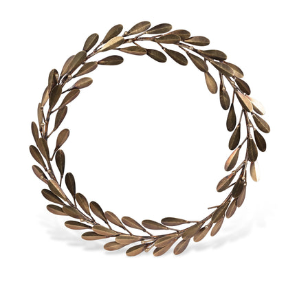Mistletoe Brass Wreath
