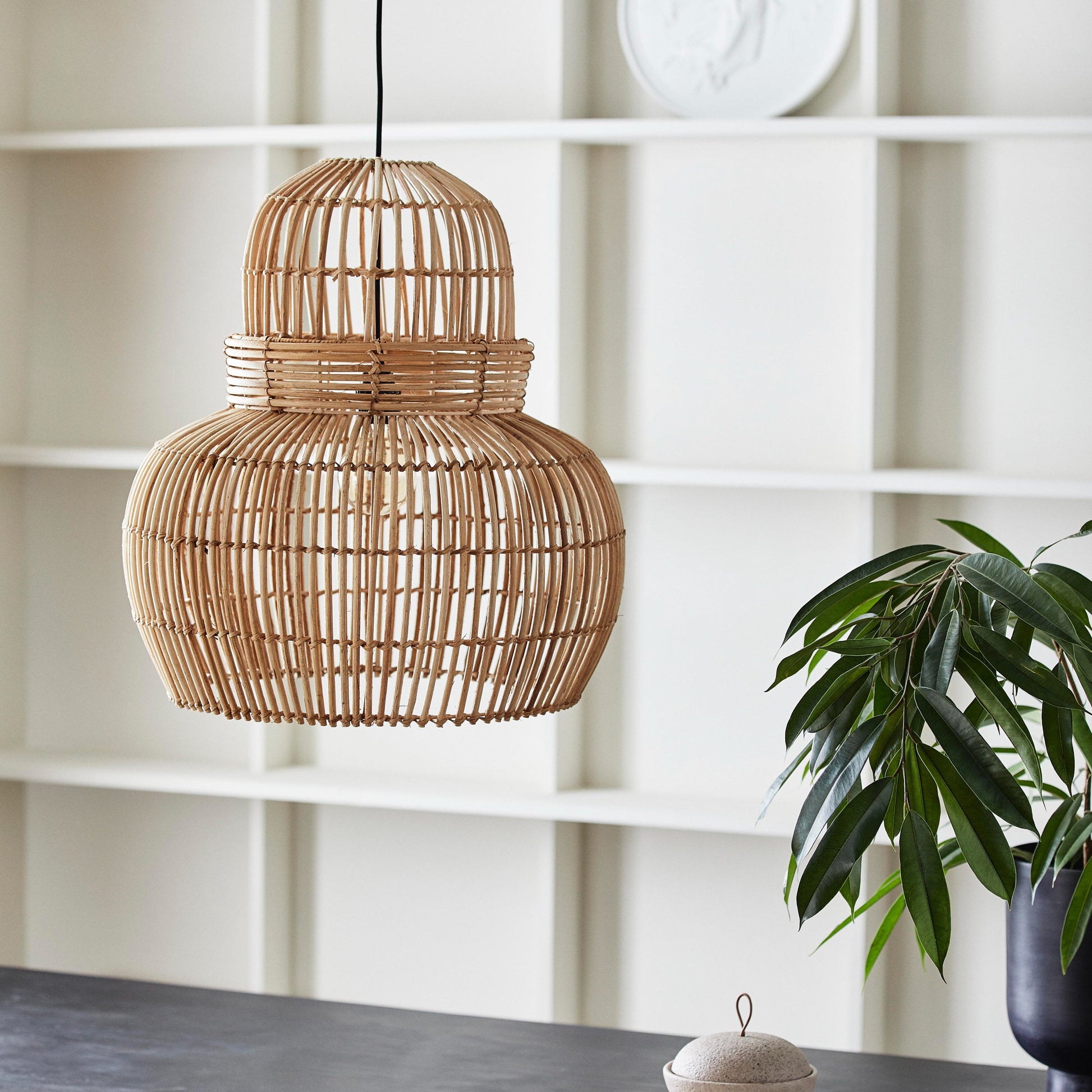 Curve Rattan Lampshade - Design Vintage