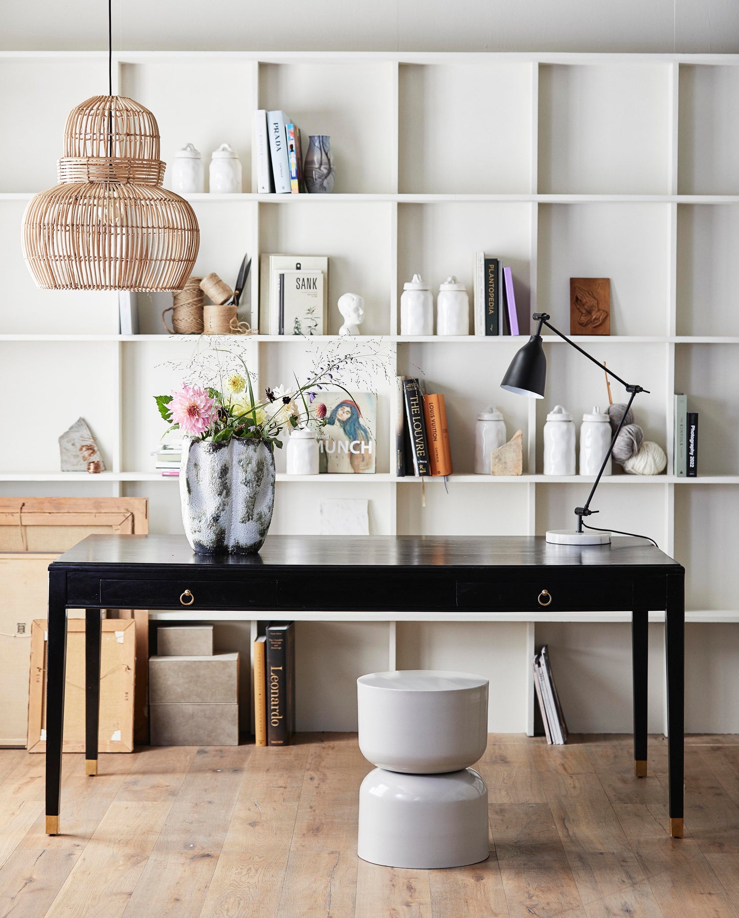 Curve Rattan Lampshade - Design Vintage