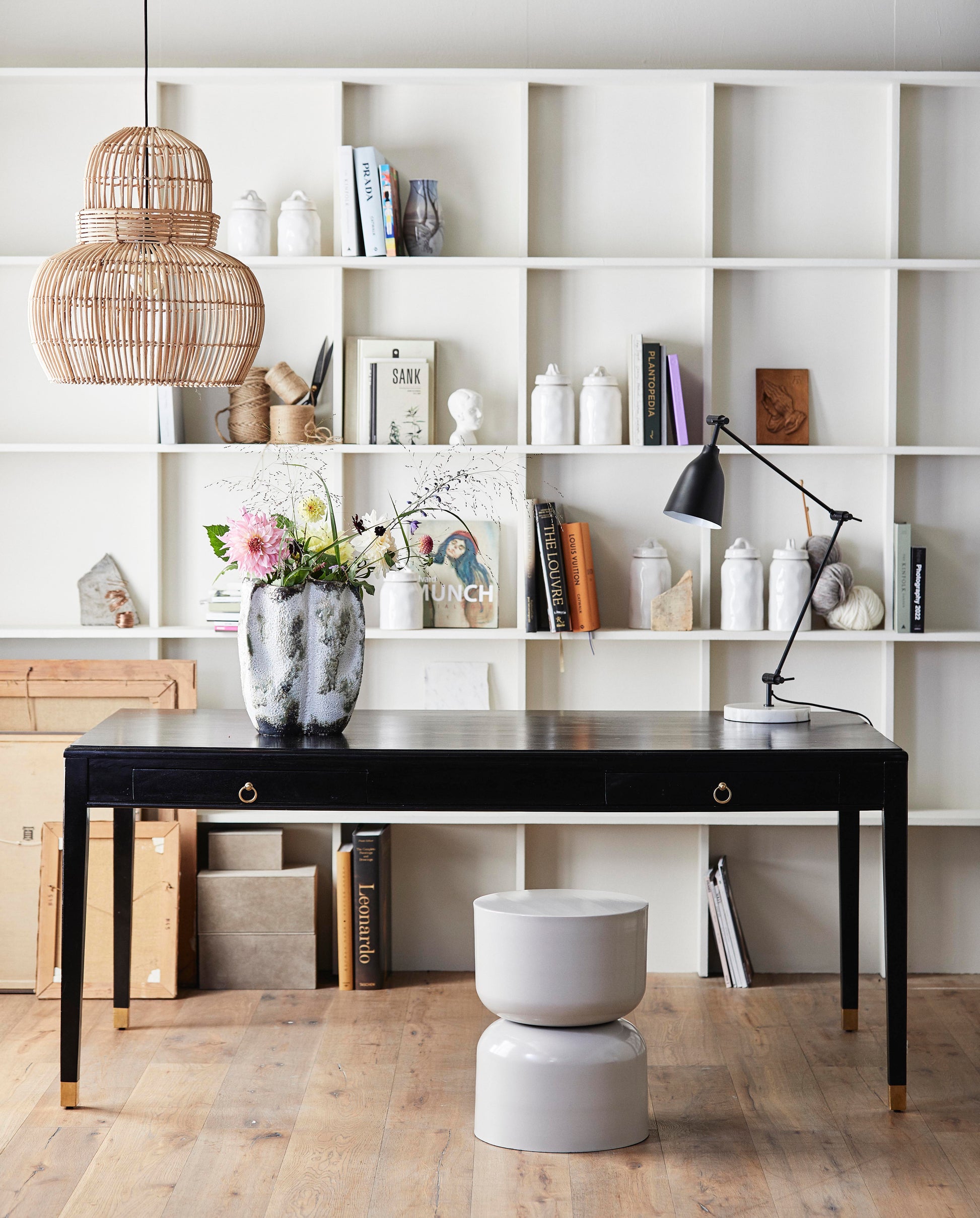 Curve Rattan Lampshade - Design Vintage