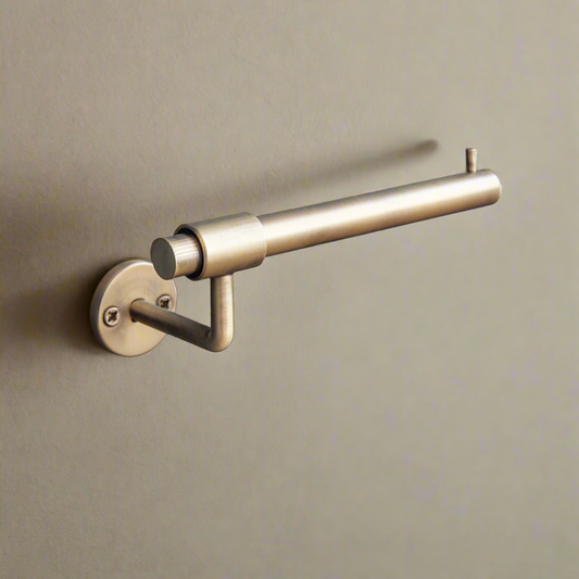 Brushed Brass Toilet Roll Holder