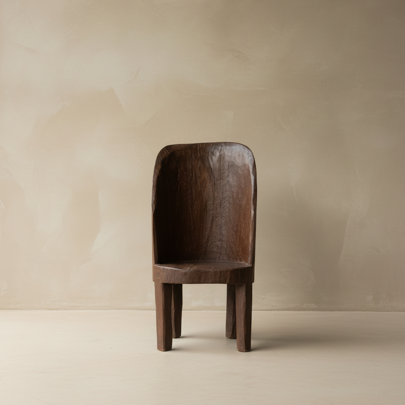Vintage Naga Carved Chair