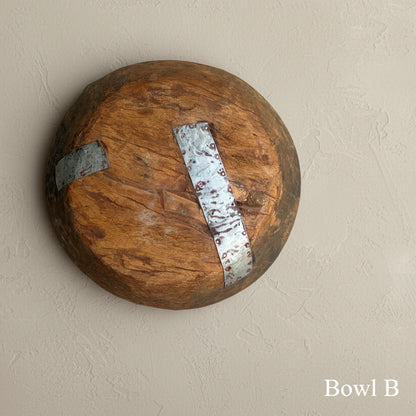 Vintage Wooden Parat Bowl