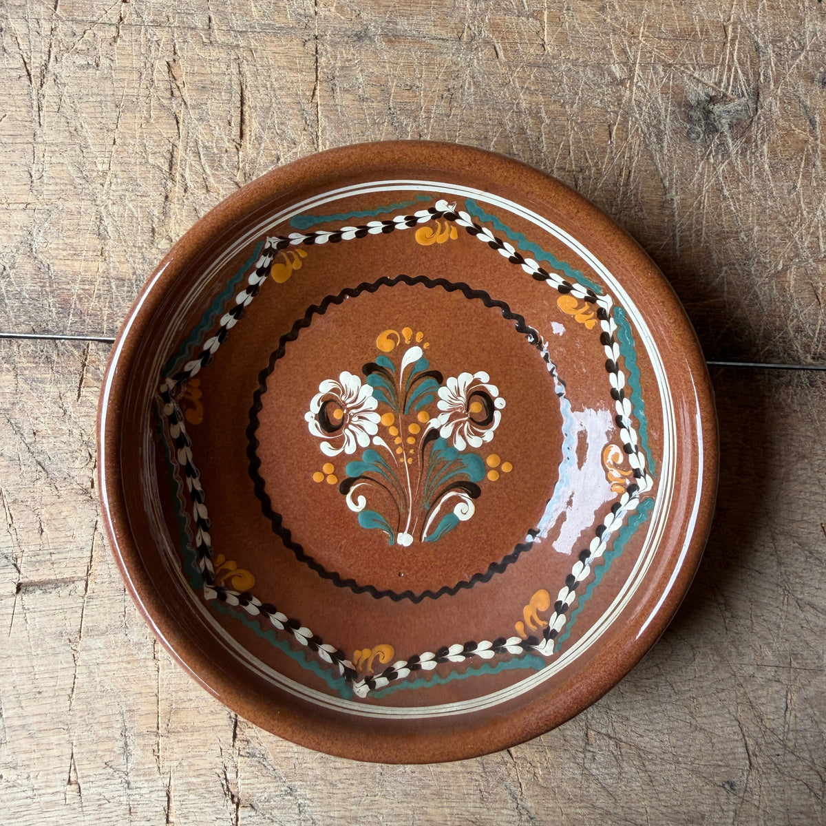 Vintage Hungarian Folk Bowl