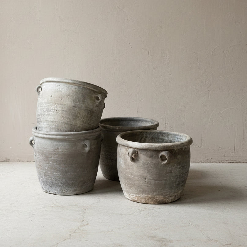 Vintage Dark Handled Pot