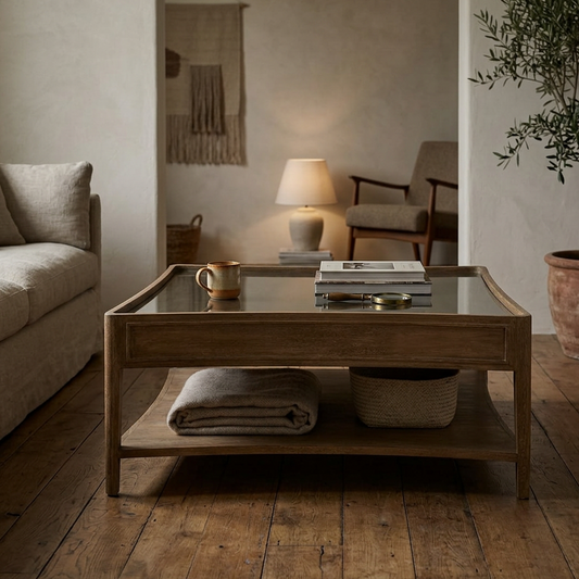 Elegant Square Coffee Table - Design Vintage