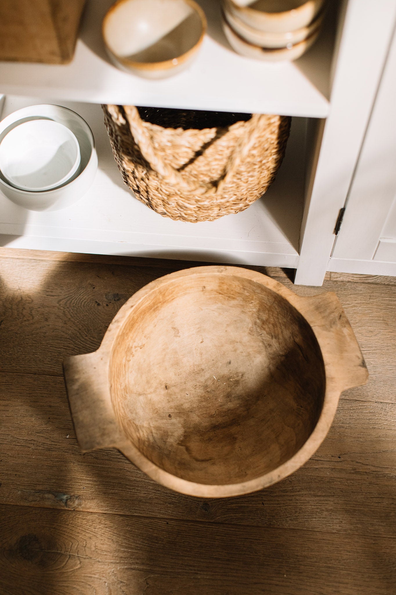 Medium Vintage Dough Bowl - Design Vintage
