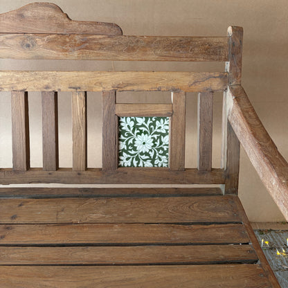 Vintage Teak Station Bench