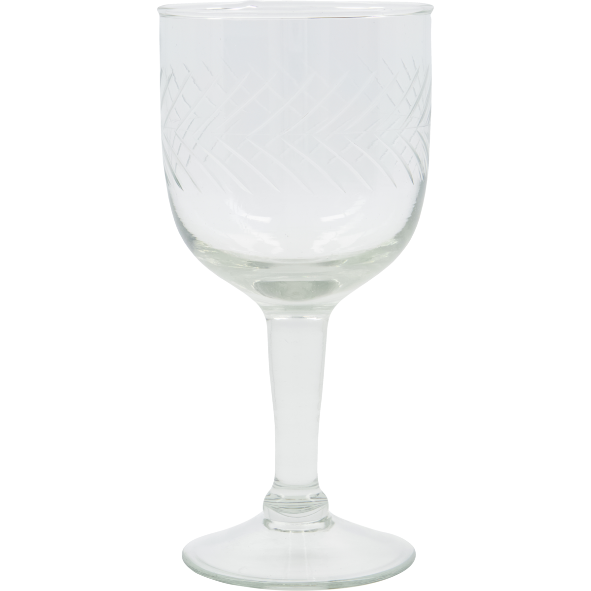 Etched Wine Glass - Design Vintage