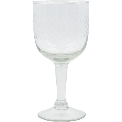 Etched Wine Glass - Design Vintage