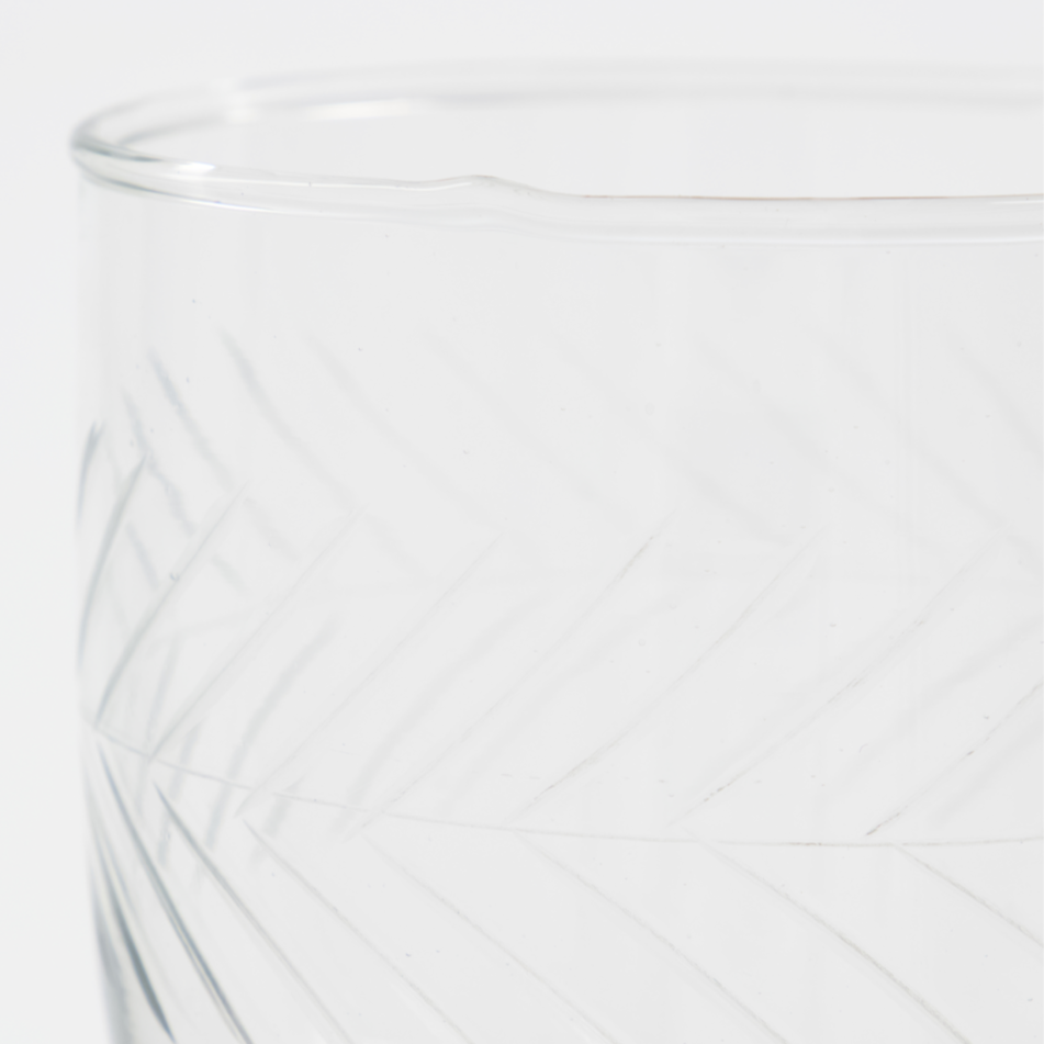 Etched Wine Glass - Design Vintage