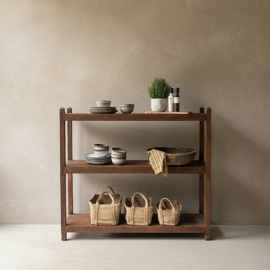 Vintage Teak Shelving Rack