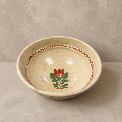 Vintage Hungarian Folk Bowl - Design Vintage