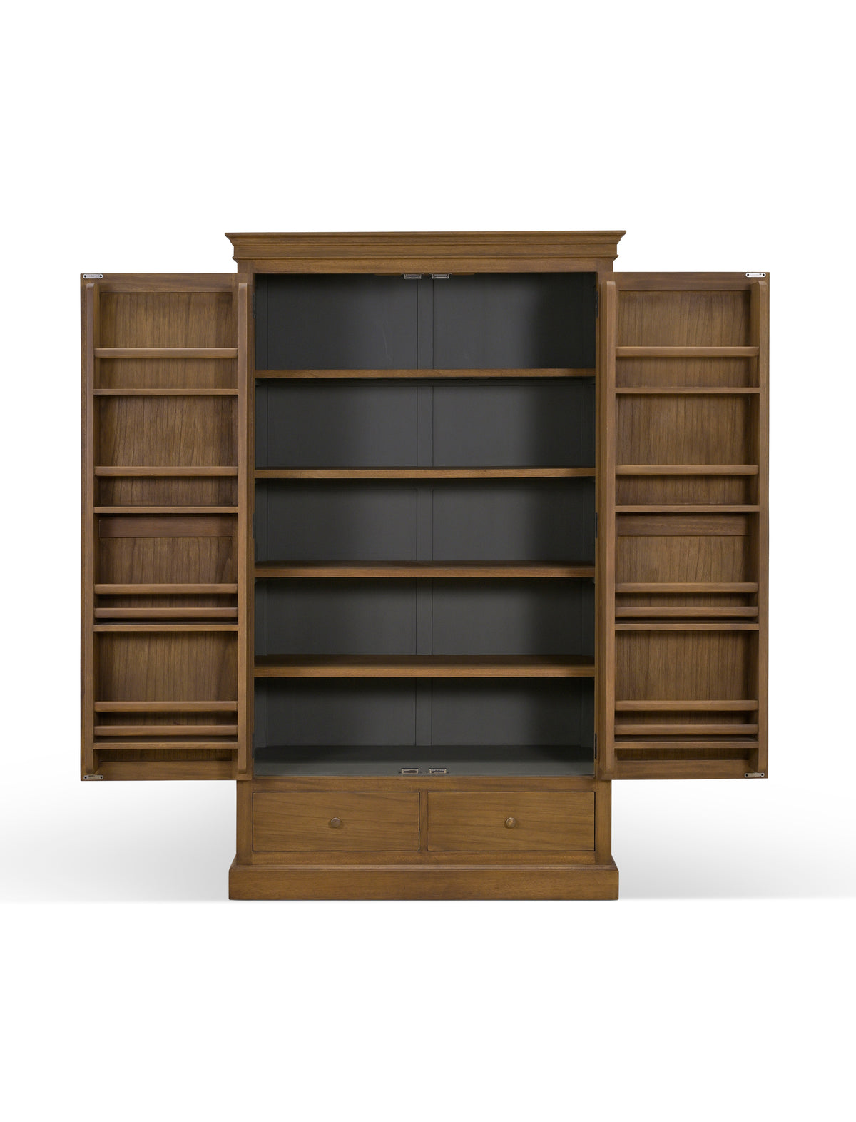 Bayur Wood Double Door Pantry - Design Vintage