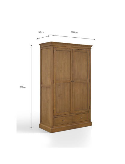 Bayur Wood Double Door Pantry - Design Vintage