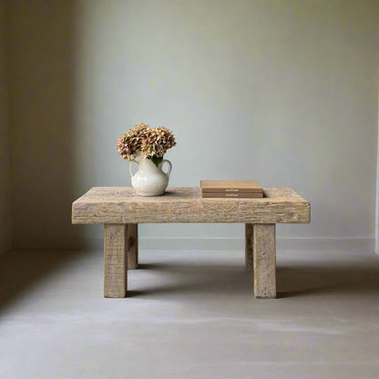 Vintage Elm Bench 'Finn' - Design Vintage