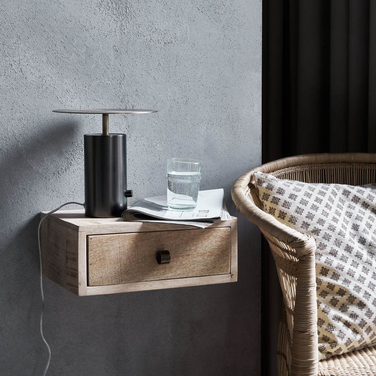 Wall Hung Bedside Table - Design Vintage