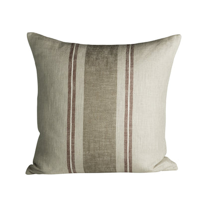 Folke Sand Stripe Cushion - Design Vintage