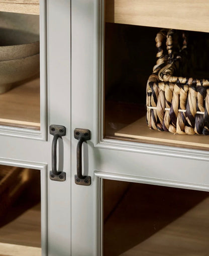 Vala Grey Low Cabinet - Design Vintage