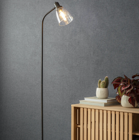 Glass Camden Floor Lamp - Design Vintage