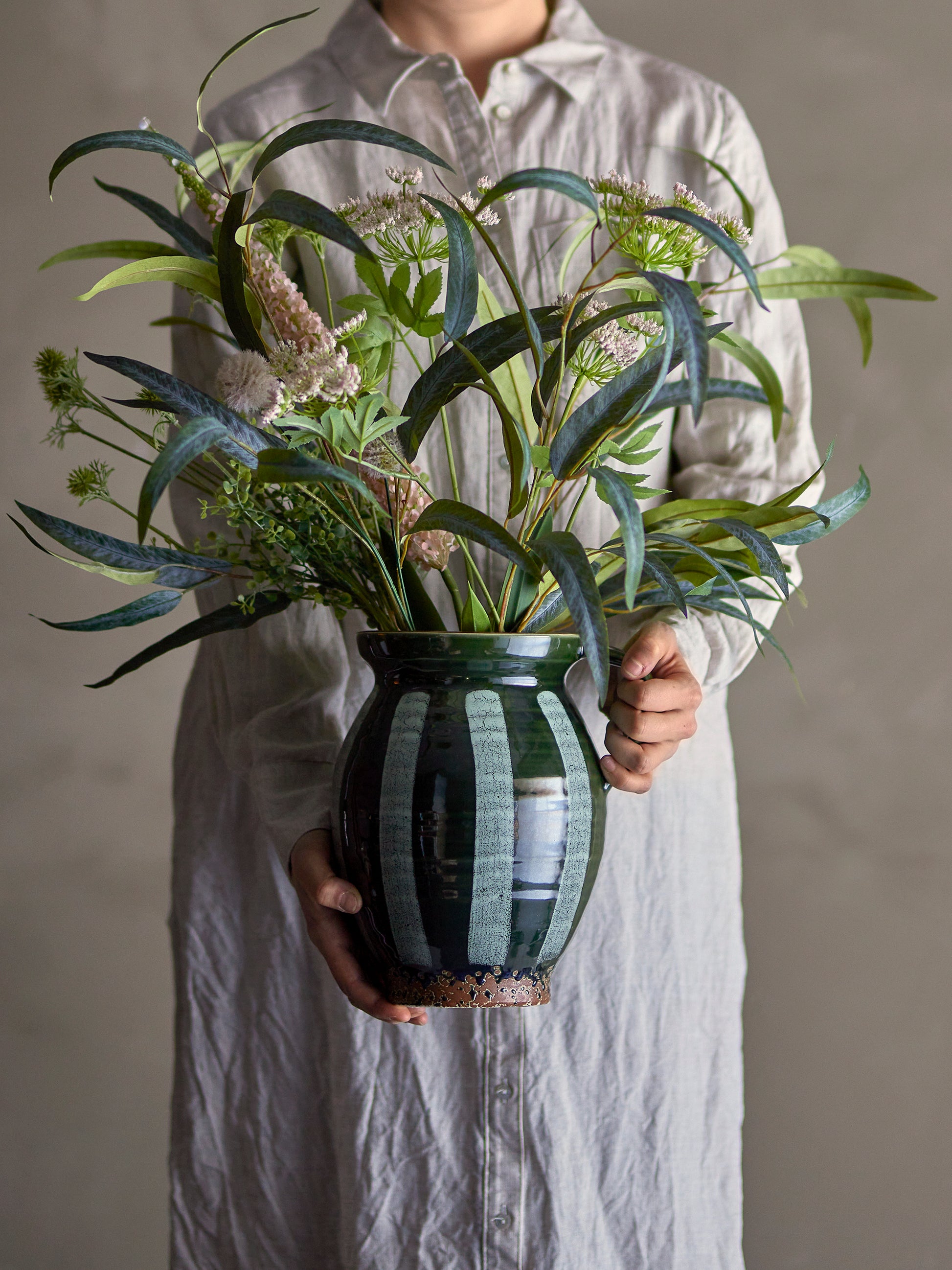 Green Wildflower Spray - Design Vintage