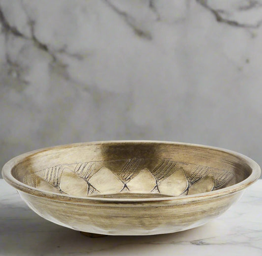 Hammered Aluminium Dish - Design Vintage