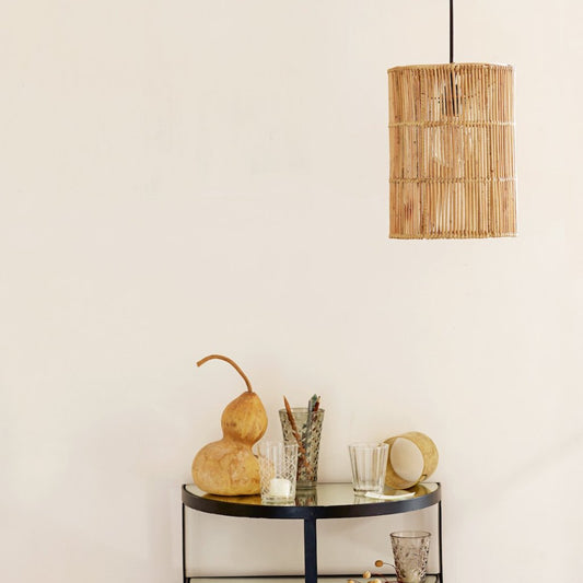 Rattan Hangtube Lampshade - Design Vintage