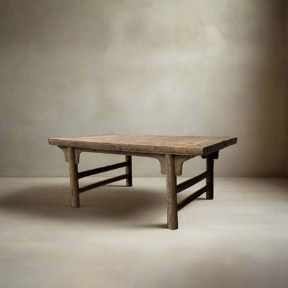 Vintage Elm Coffee Table 'Alva' - Design Vintage