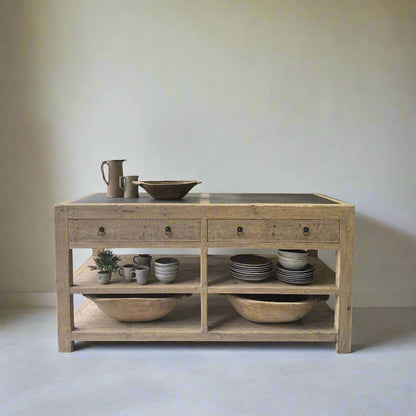 Vintage Elm Kitchen Island - Design Vintage