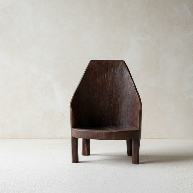Vintage Naga Carved Chair - Design Vintage
