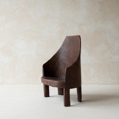 Vintage Naga Carved Chair - Design Vintage