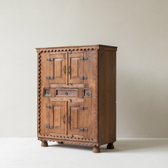 Vintage Teak Apothecary Cabinet