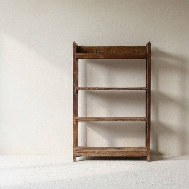 Vintage Teak Shelving Rack - Design Vintage