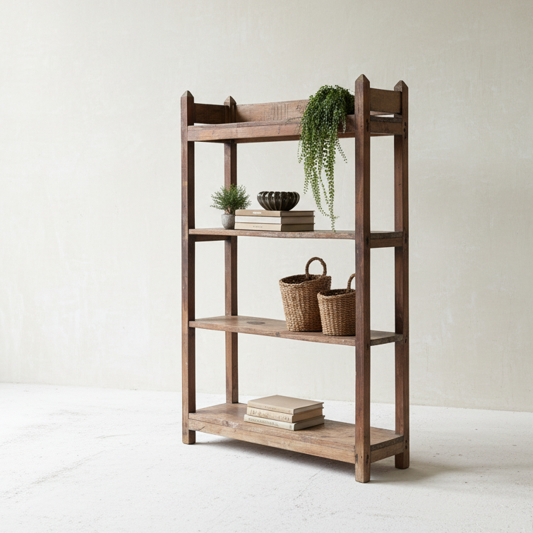 Vintage Teak Shelving Rack - Design Vintage