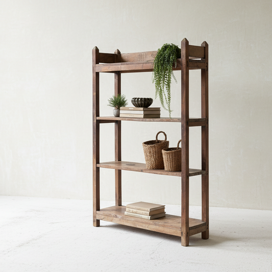 Vintage Teak Shelving Rack - Design Vintage