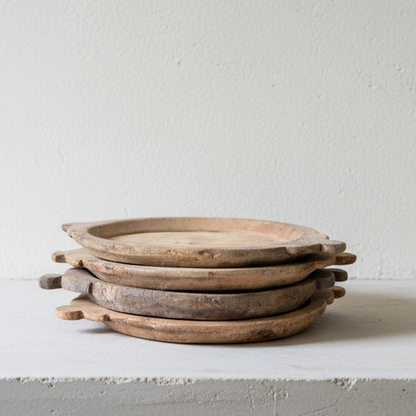 Vintage Wooden Tribal Bowl - Design Vintage