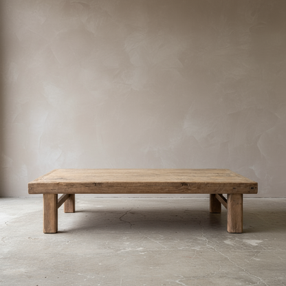 Vintage Elm Coffee Table 'Alva'
