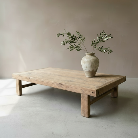 Vintage Elm Coffee Table 'Alva'