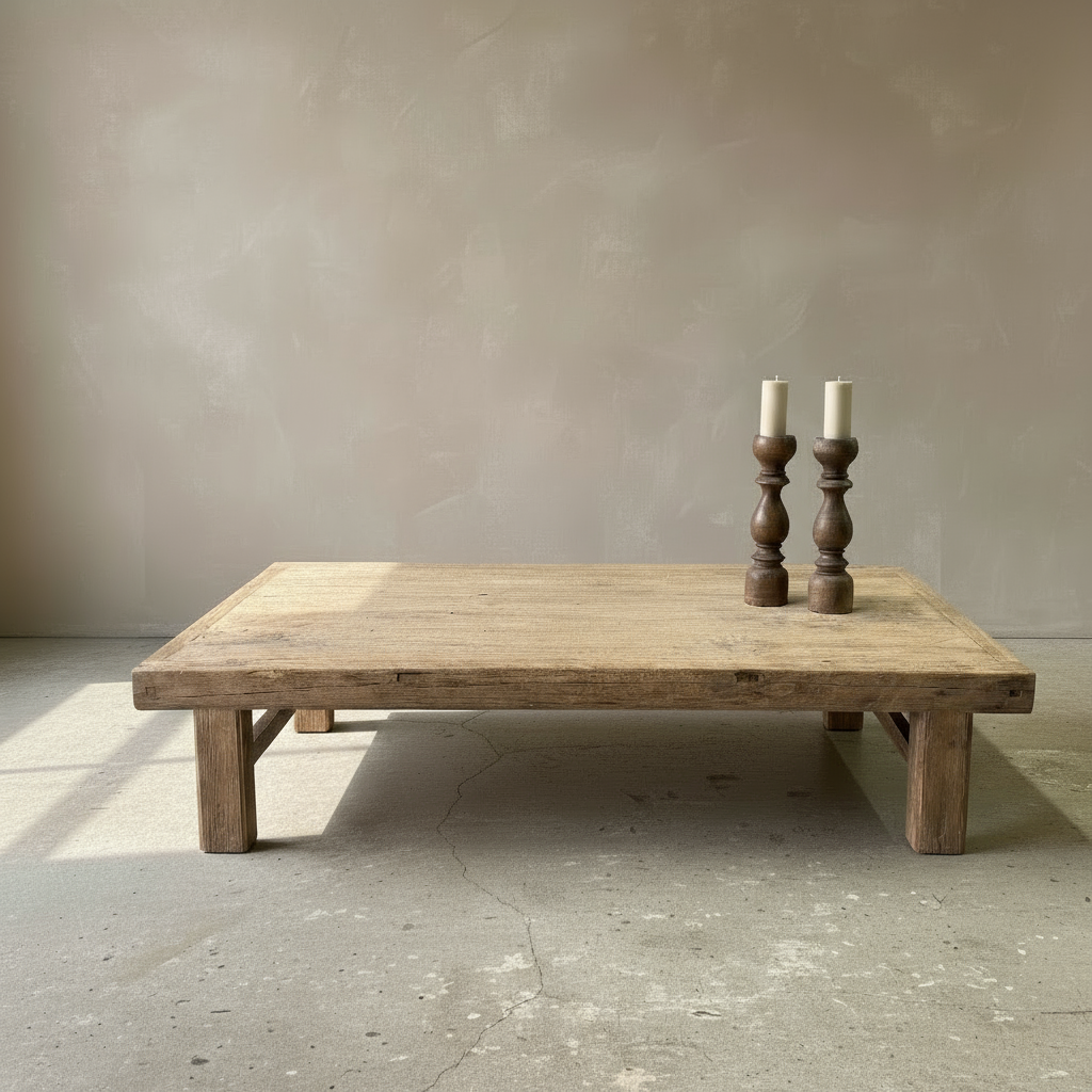 Vintage Elm Coffee Table 'Alva'