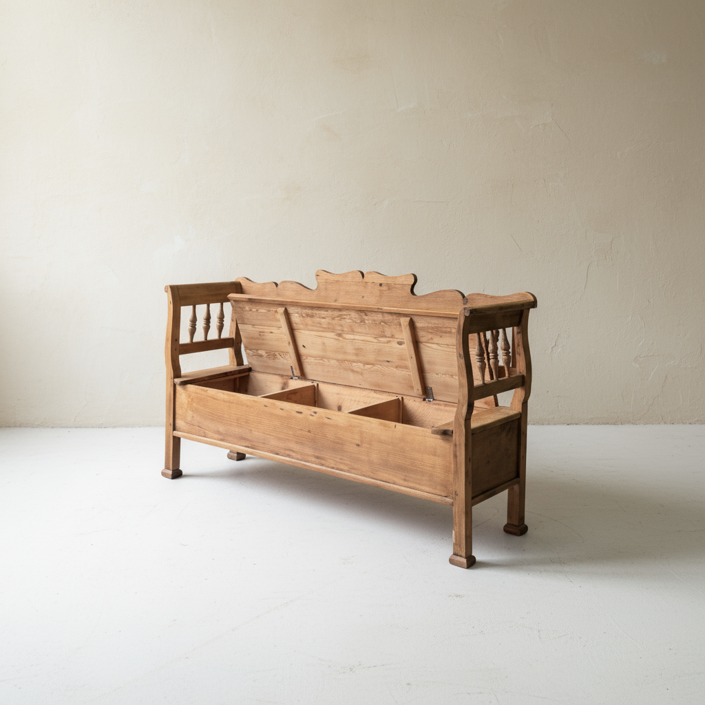 Vintage Settle Bench 'Iona' - Design Vintage