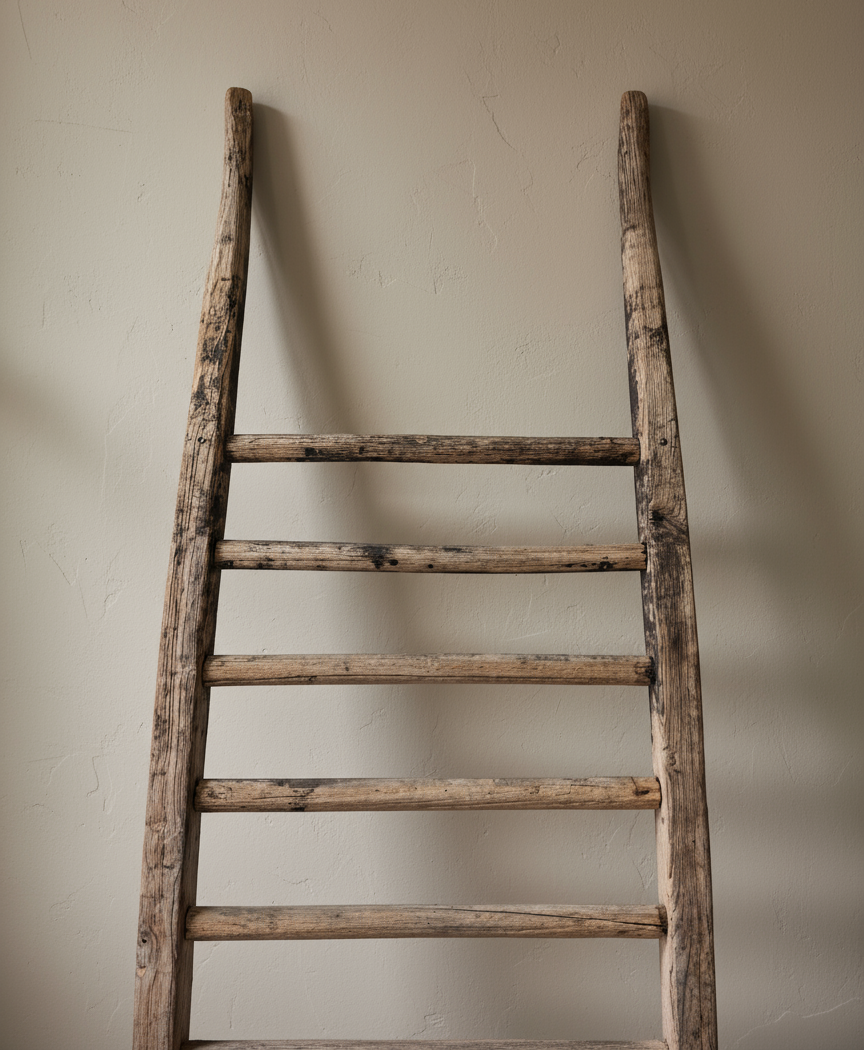 Vintage Wooden Ladder - Design Vintage